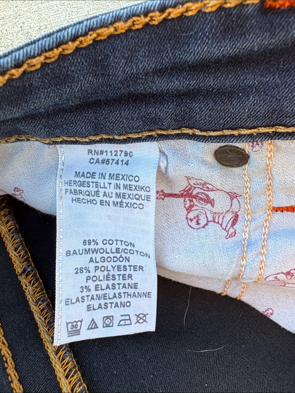 Women's Dark Blue true religion jeans - Picture 3 of 8